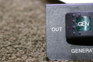USED MOTORHOME GENERATOR SLIDE SWITCH PANEL FOR SALE