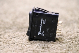 USED MOTORHOME BLACK ROCKER L70D1 DASH SWITCH FOR SALE