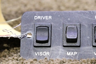 USED VISOR / MAP / VISOR 3 SWITCH PANEL A8992BL RV/MOTORHOME PARTS FOR SALE