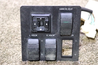 USED RV/MOTORHOME VISOR & MIRROR DASH SWITCH PANEL FOR SALE