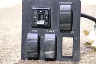 USED RV/MOTORHOME VISOR & MIRROR DASH SWITCH PANEL FOR SALE