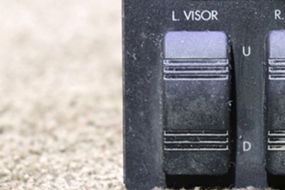 USED RV/MOTORHOME VISOR & MIRROR DASH SWITCH PANEL FOR SALE