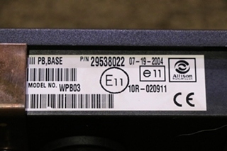 USED ALLISON TRANSMISSION 29538022 SHIFT SELECTOR MOTORHOME PARTS FOR SALE