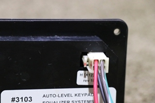 USED EQUALIZER SYSTEM AUTO LEVEL TOUCH PAD 3103 RV/MOTORHOME PARTS FOR SALE