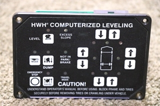 USED MOTORHOME HWH COMPUTERIZED LEVELING TOUCH PAD FOR SALE