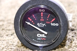 USED 10181 OIL PRESS DASH GAUGE RV PARTS FOR SALE