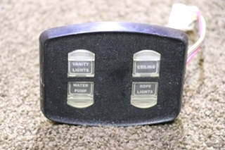 USED INTELLITEC 4 BUTTON SWITCH PANEL MOTORHOME PARTS FOR SALE