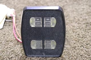 USED INTELLITEC 4 BUTTON SWITCH PANEL 00-00899-006 RV/MOTORHOME PARTS FOR SALE