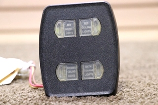 USED INTELLITEC 4 BUTTON SWITCH PANEL 00-00899-006 RV/MOTORHOME PARTS FOR SALE