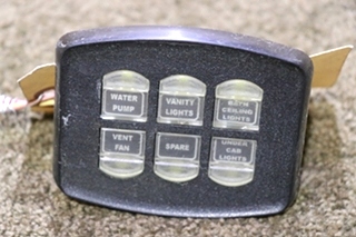 USED INTELLITEC 6 BUTTON SWITCH PANEL RV/MOTORHOME PARTS FOR SALE
