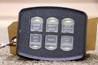 USED INTELLITEC 6 BUTTON SWITCH PANEL RV/MOTORHOME PARTS FOR SALE