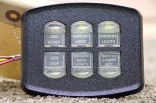 USED MOTORHOME INTELLITEC 6 BUTTON SWITCH PANEL FOR SALE