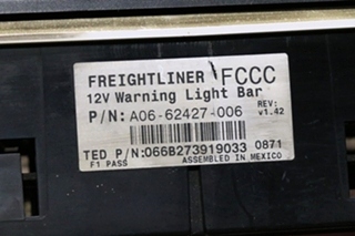 USED MOTORHOME FREIGHTLINER A06-62427-006 WARNING LIGHT BAR FOR SALE