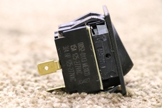 USED RV/MOTORHOME BLACK ROCKER SWITCH 0852-0113 FOR SALE