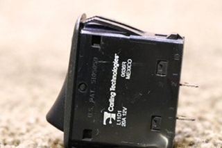 USED RV L11D1 BLACK ROCKER DASH SWITCH FOR SALE